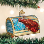 Old World Christmas Lobster Trap Ornament - hand-blown glass Christmas tree ornament