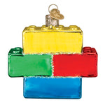 Old World Christmas Building Blocks Ornament - hand-blown glass Christmas tree ornament (view 4)