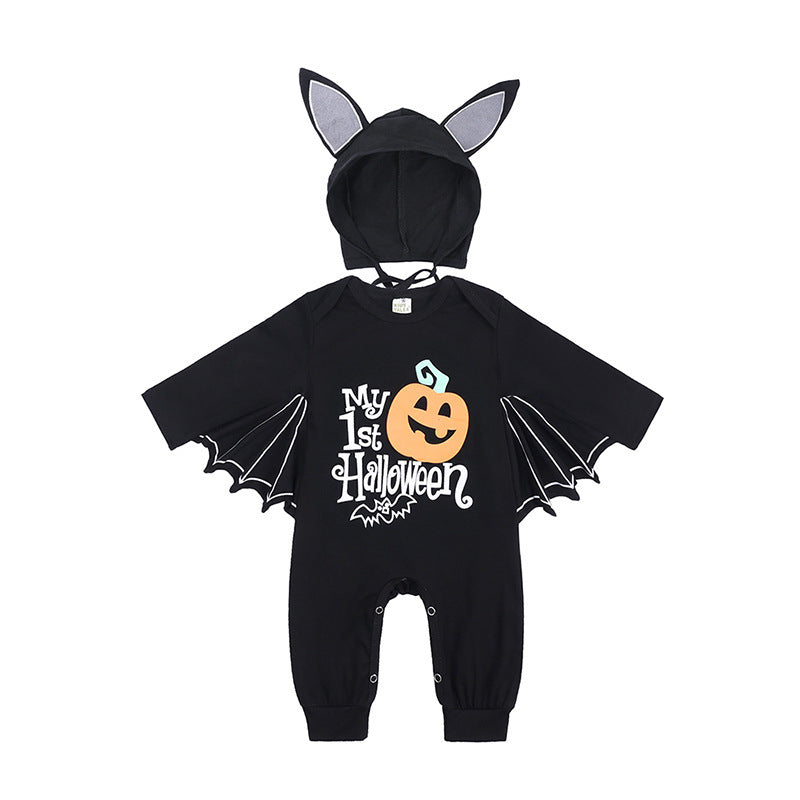 Halloween Bat One-piece Baby Baby Rompers Suit - Cindi Book