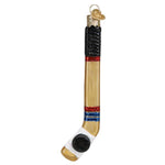 Old World Christmas Hockey Stick Ornament - hand-blown glass Christmas tree ornament (view 5)