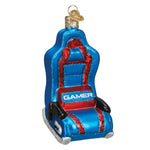 Old World Christmas Gaming Chair Ornament - hand-blown glass Christmas tree ornament (view 3)