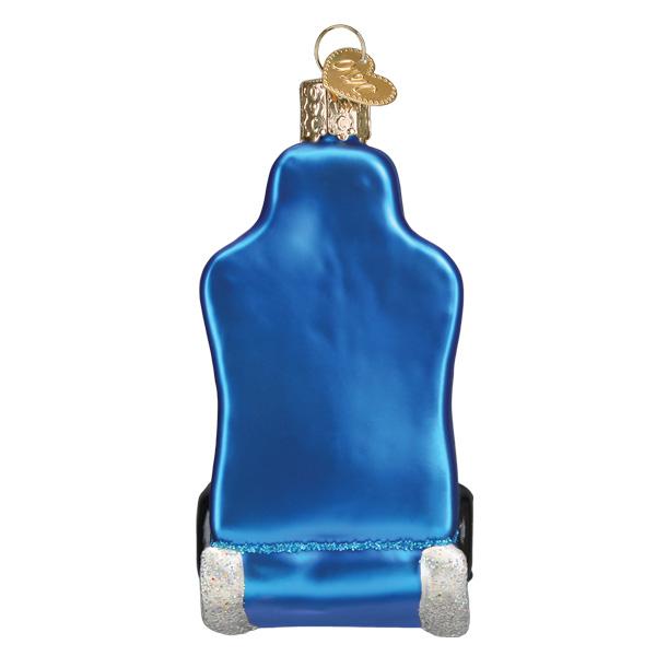 Old World Christmas Gaming Chair Ornament - hand-blown glass Christmas tree ornament (view 4)