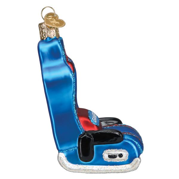 Old World Christmas Gaming Chair Ornament - hand-blown glass Christmas tree ornament (view 5)