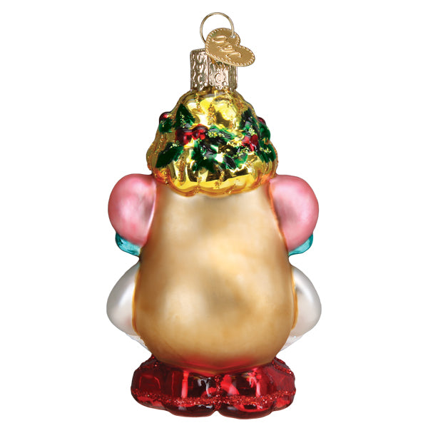 Old World Christmas Mrs. Potato Head Ornament - hand-blown glass Christmas tree ornament (view 4)