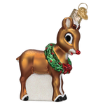 Old World Christmas Rudolph The Red-Nosed Reindeer® Ornament - hand-blown glass Christmas tree ornament (view 3)