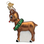 Old World Christmas Rudolph The Red-Nosed Reindeer® Ornament - hand-blown glass Christmas tree ornament (view 4)