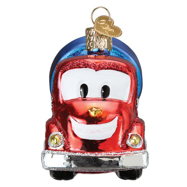 Old World Christmas Cheerful Cement Truck Ornament - hand-blown glass Christmas tree ornament (view 5)