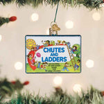 Old World Christmas Chutes And Ladders Ornament - hand-blown glass Christmas tree ornament