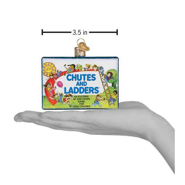 Old World Christmas Chutes And Ladders Ornament - hand-blown glass Christmas tree ornament (view 5)