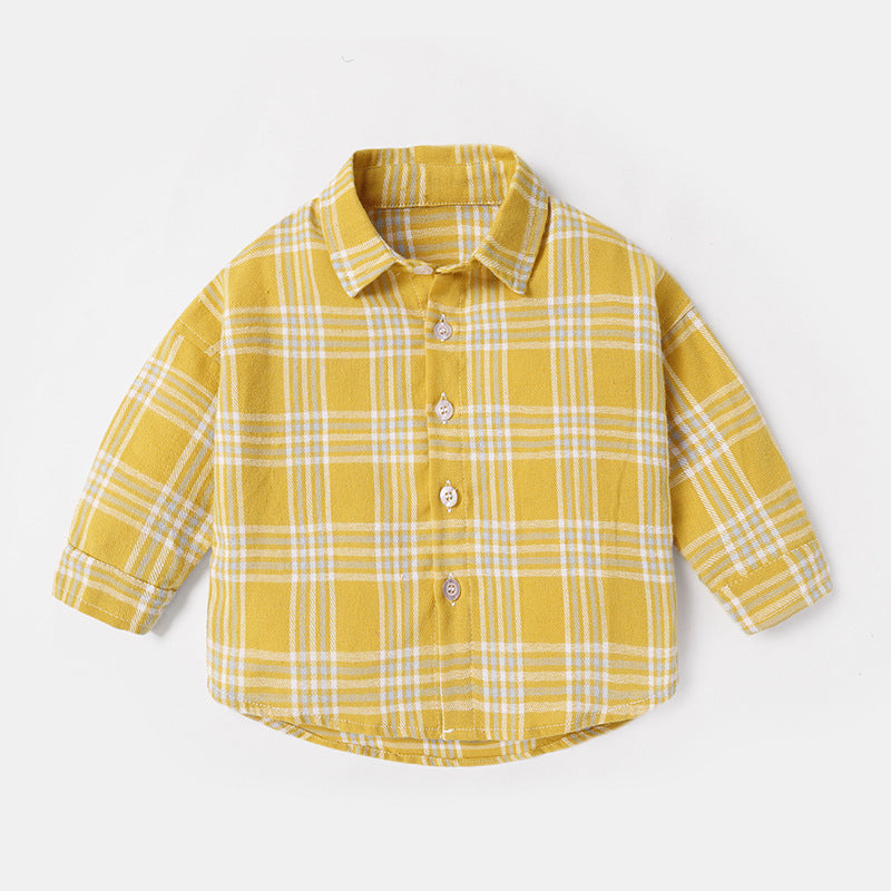 Fashion Men's Spring And Autumn Lattice Shirt - Cindi Book