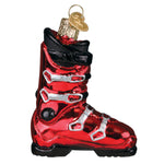 Old World Christmas Ski Boot Ornament - hand-blown glass Christmas tree ornament (view 2)