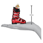 Old World Christmas Ski Boot Ornament - hand-blown glass Christmas tree ornament (view 5)