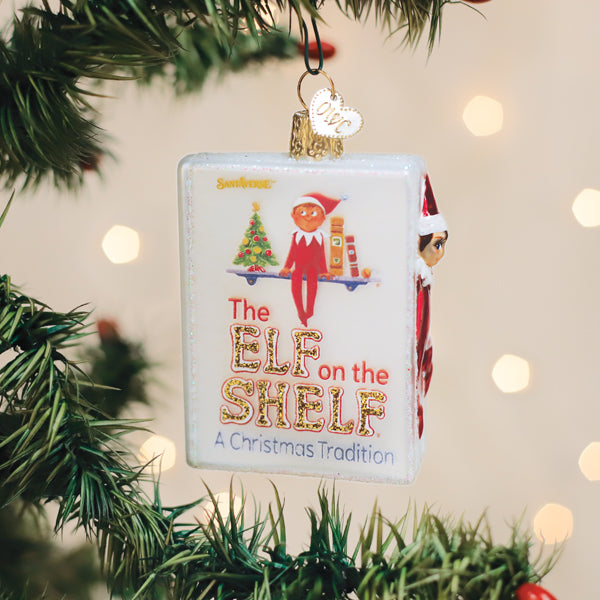 Old World Christmas The Elf On The Shelf Ornament - hand-blown glass Christmas tree ornament