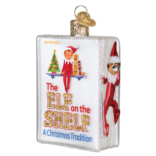Old World Christmas The Elf On The Shelf Ornament - hand-blown glass Christmas tree ornament (view 2)