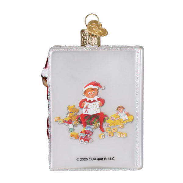 Old World Christmas The Elf On The Shelf Ornament - hand-blown glass Christmas tree ornament (view 3)