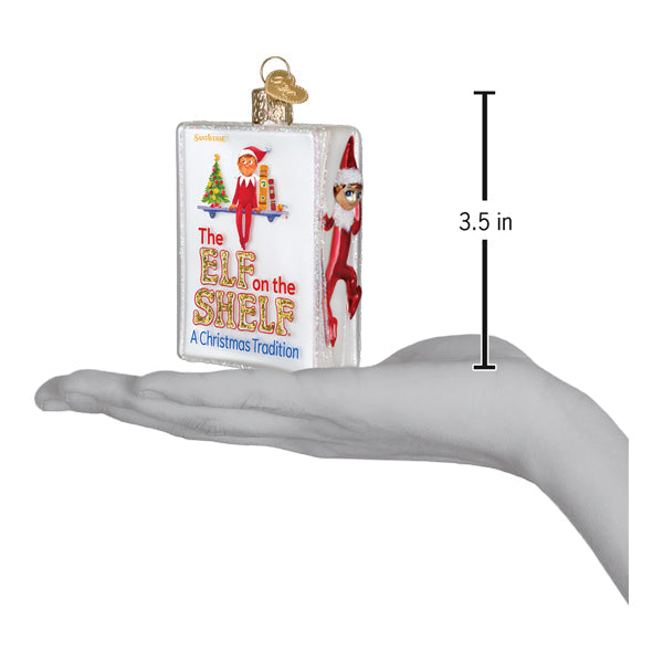 Old World Christmas The Elf On The Shelf Ornament - hand-blown glass Christmas tree ornament (view 5)