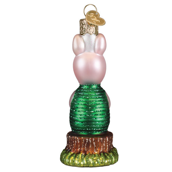 Old World Christmas Piglet Ornament - hand-blown glass Christmas tree ornament (view 4)