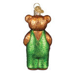 Old World Christmas Corduroy Holding Book Ornament - hand-blown glass Christmas tree ornament (view 3)