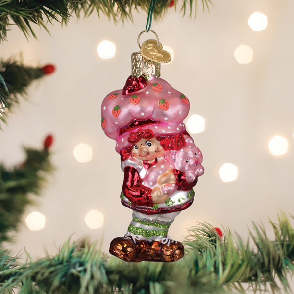 Old World Christmas Strawberry Shortcake & Custard Ornament - hand-blown glass Christmas tree ornament