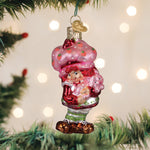 Old World Christmas Strawberry Shortcake & Custard Ornament - hand-blown glass Christmas tree ornament