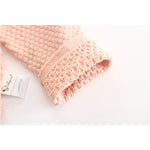 Baby Girl Baby Knitted Suit Embroidered Lotus Leaf Collar Top - Cindi Book