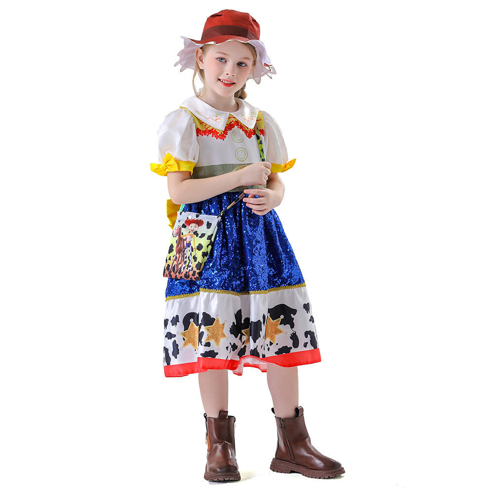 European And American Cosplay Cuisi Children Shirt Suit - Cindi Book