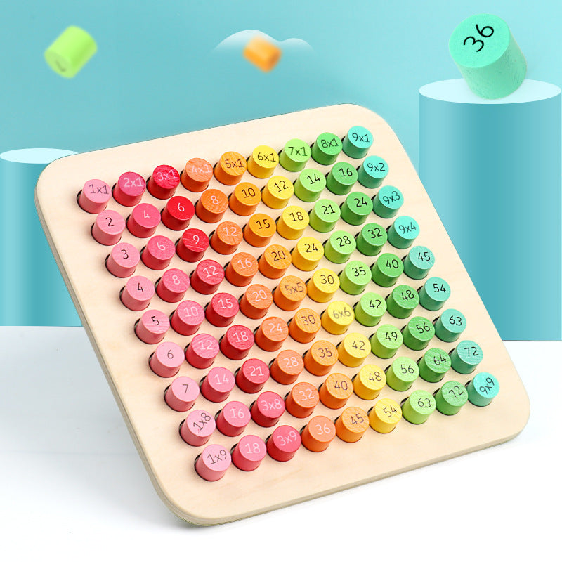 Wooden multiplication formula table teaching aids - Cindi Book