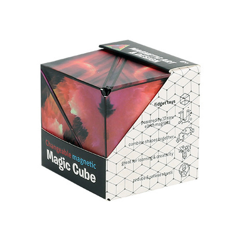 Super Cool 3d Geometric Magnetic Cube Training Puzzle Variety Puzzle Children's Toys - Cindi Book
