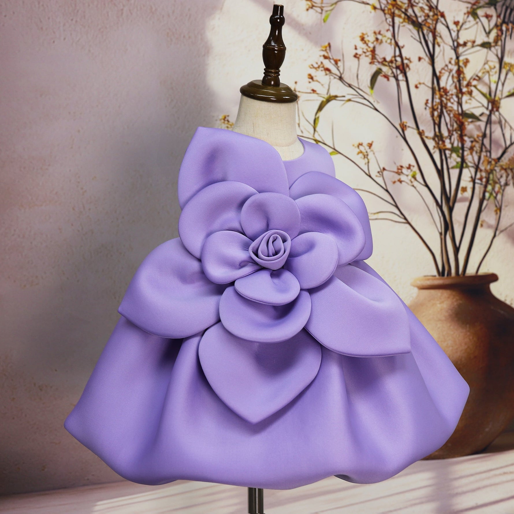 Big Flower Little Girl Dress - Cindi Book
