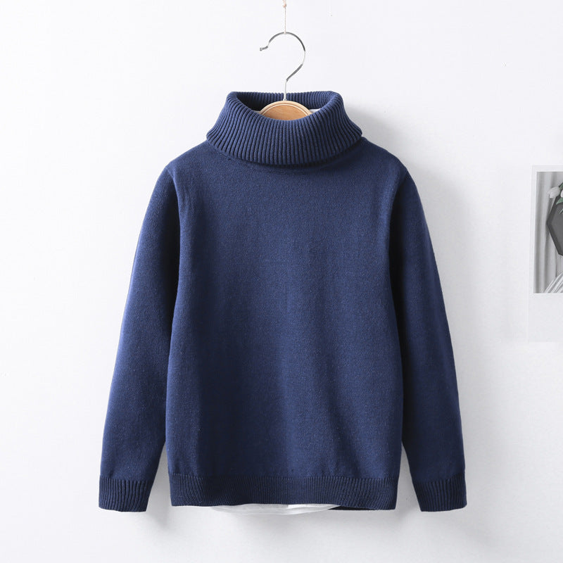 Autumn and winter high collar children's knitwear - Cindi Book