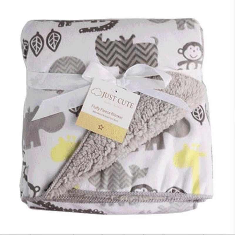 Baby thick double-layer coral fleece blanket - Cindi Book