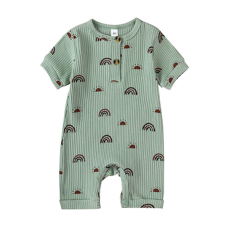 Summer New Short Sleeves For Baby And Infants Rompers Jumpsuit - Cindi Book