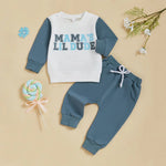 Fashion Personality Boy's Printed Sweater Suit - Cindi Book