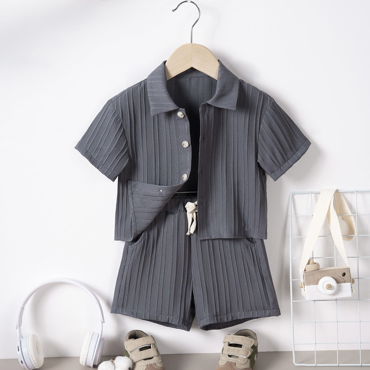 Fashion Personality Boys Summer T-shirt Suit - Cindi Book