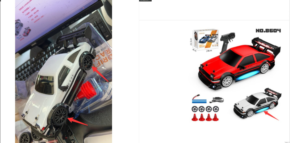 RC Drift High-speed Remote Control Car Educational Toys - Cindi Book