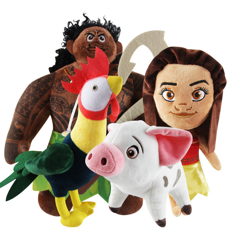 Marine Romance Moana Plush Mo Ahna Princess Doll Maui Rooster  Pig Doll Wholesale - Cindi Book