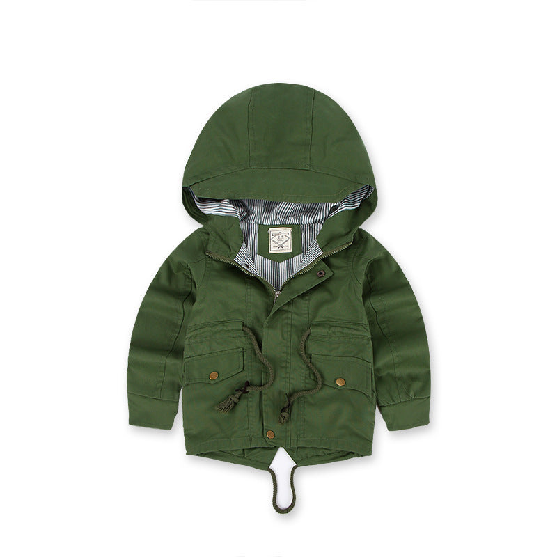 LM 6035 Europe And American Wind Boy's Coat And Cashmere Boy's Windcoat For Autumn And Winter Children's Clothes - Cindi Book