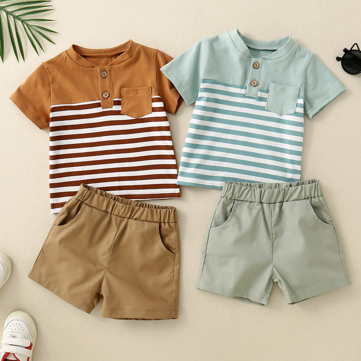 Infant Children Dried Slice Stitching Open Collar Suit - Cindi Book
