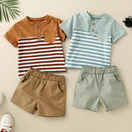 Infant Children Dried Slice Stitching Open Collar Suit - Cindi Book