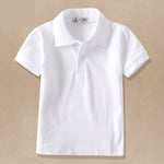 CUHK Childrens White Lapel T Shirt - Cindi Book