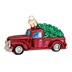 Old World Christmas Old Truck With Tree - hand-blown glass Christmas tree ornament (view 3)