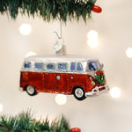 Old World Christmas Camper Van Ornament - hand-blown glass Christmas tree ornament