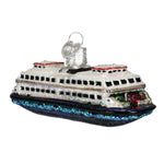 Old World Christmas Ferry Ornament - hand-blown glass Christmas tree ornament (view 3)