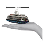 Old World Christmas Ferry Ornament - hand-blown glass Christmas tree ornament (view 4)