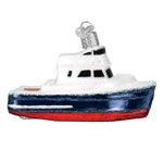 Old World Christmas Charter Boat Ornament - hand-blown glass Christmas tree ornament (view 4)