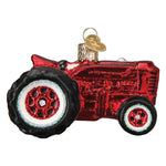 Old World Christmas Old Farm Tractor Ornament - hand-blown glass Christmas tree ornament (view 4)