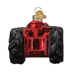 Old World Christmas Old Farm Tractor Ornament - hand-blown glass Christmas tree ornament (view 5)