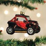 Old World Christmas Side By Side ATV Ornament - hand-blown glass Christmas tree ornament