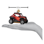 Old World Christmas Side By Side ATV Ornament - hand-blown glass Christmas tree ornament (view 6)