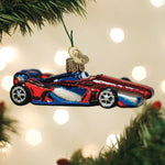 Old World Christmas Racing Car Ornament - hand-blown glass Christmas tree ornament